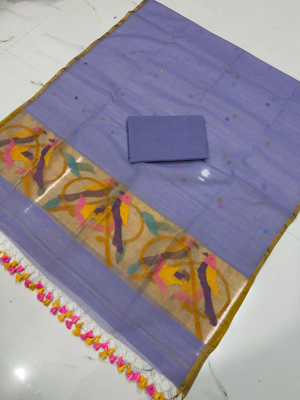 Exclusive Muslin Jamdani 2 pc Unstitched Suit.
