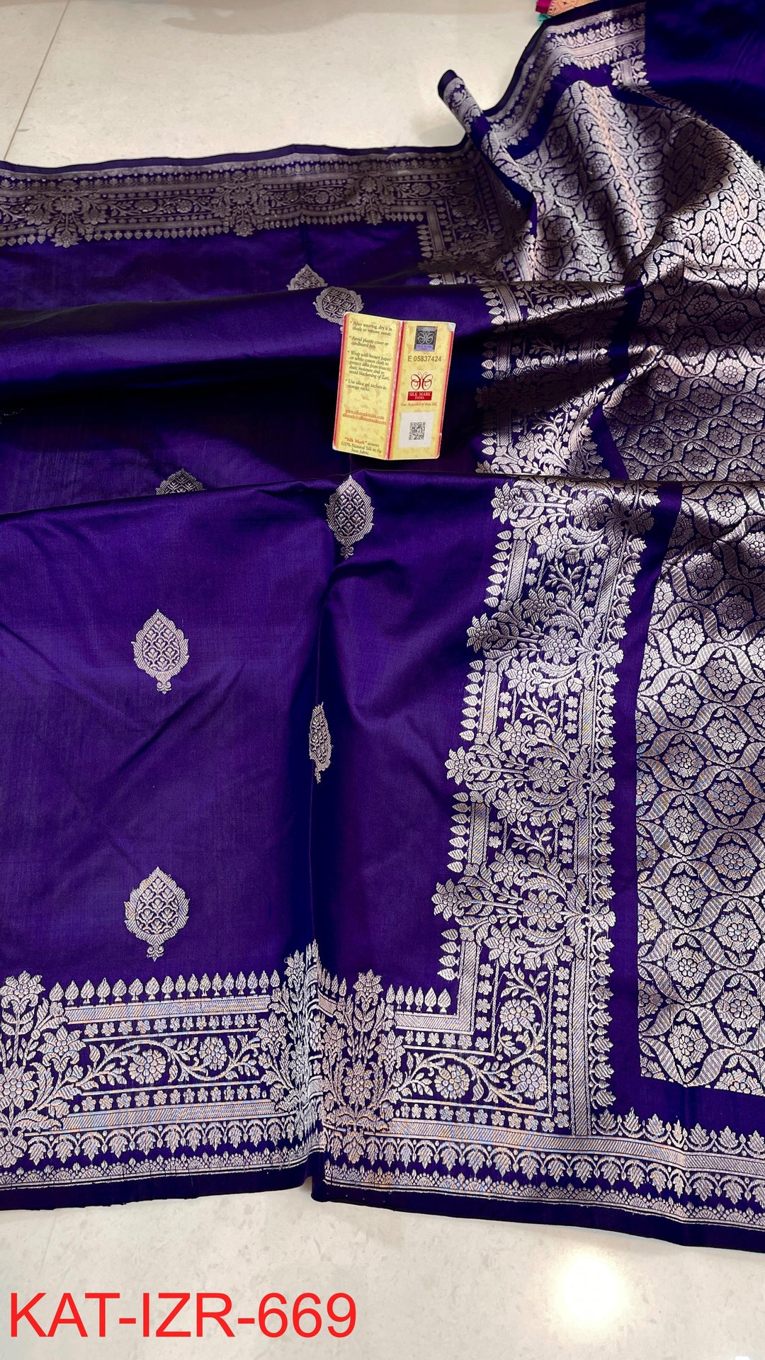 Pure Katan Silk Saree With Antique Zari Work Saree.