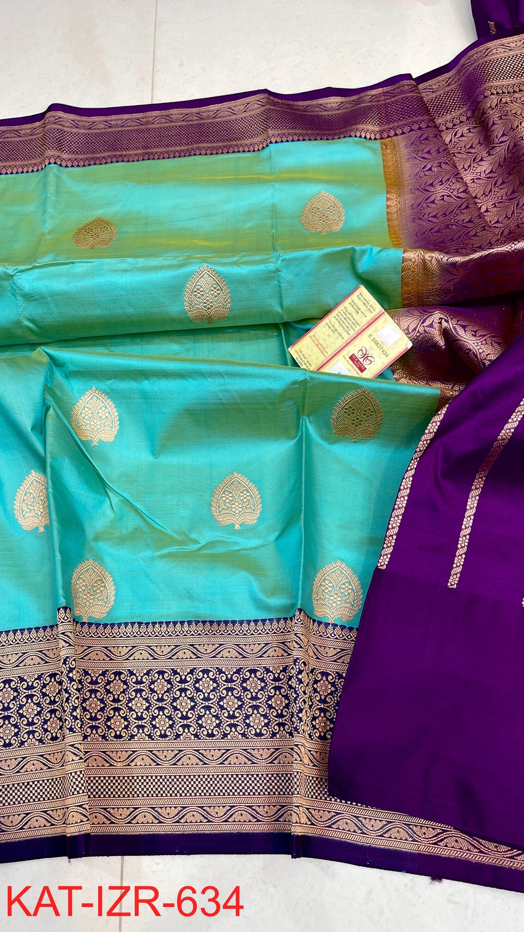Pure Katan Silk Saree With Antique Zari Work Saree.