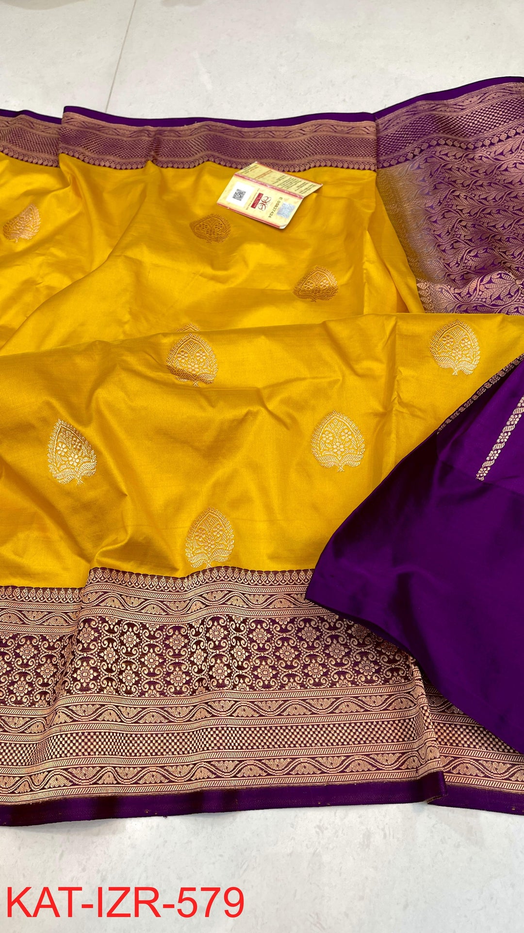 Pure Katan Silk Saree With Antique Zari Work Saree.