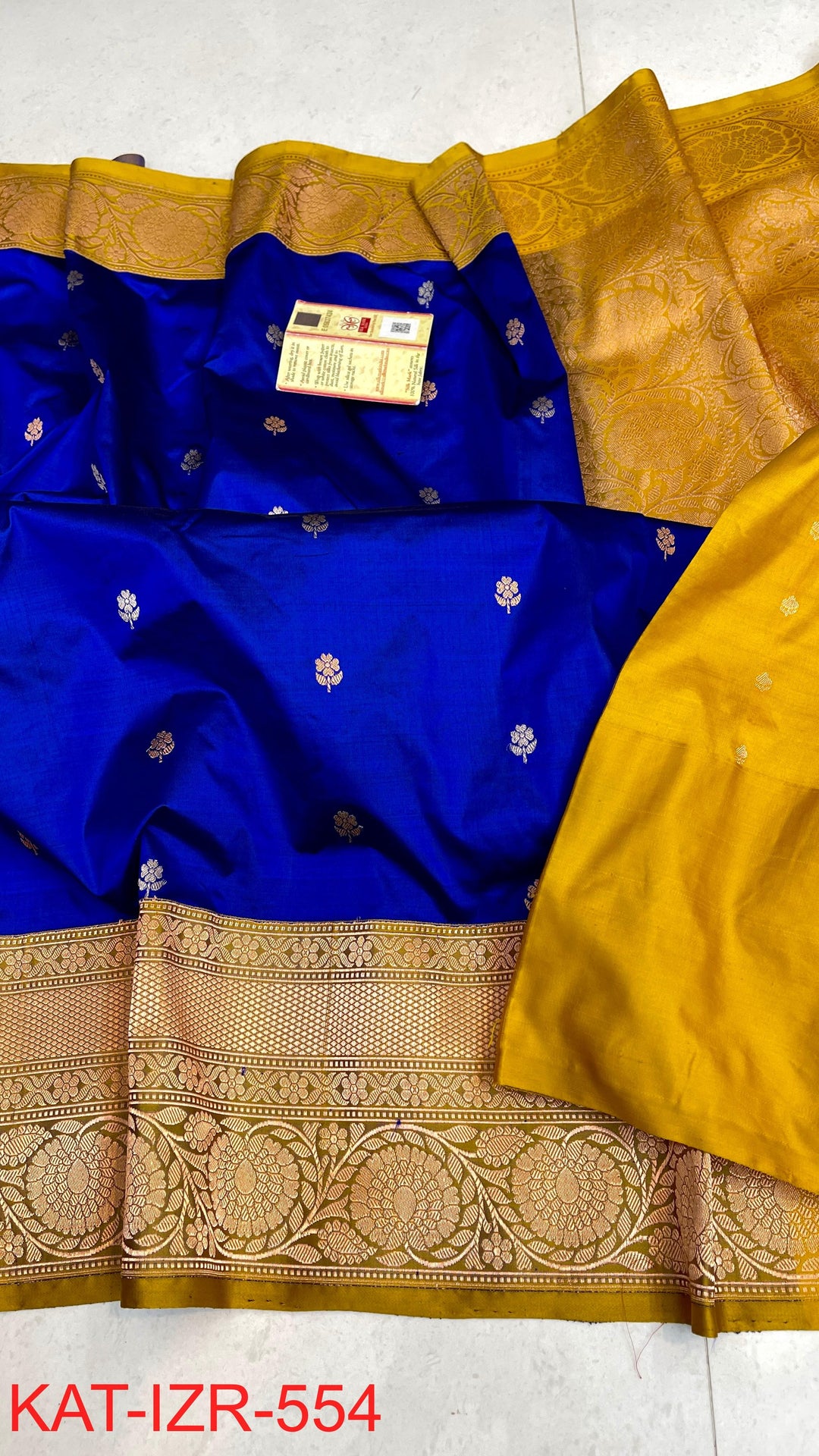 Pure Katan Silk Saree With Antique Zari Work Saree.