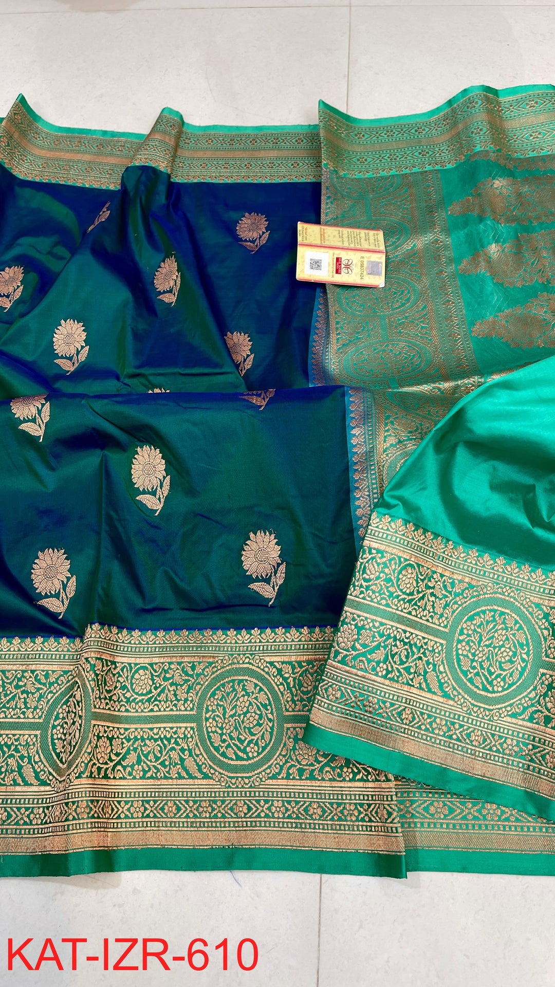 Pure Katan Silk Saree With Antique Zari Work Saree.