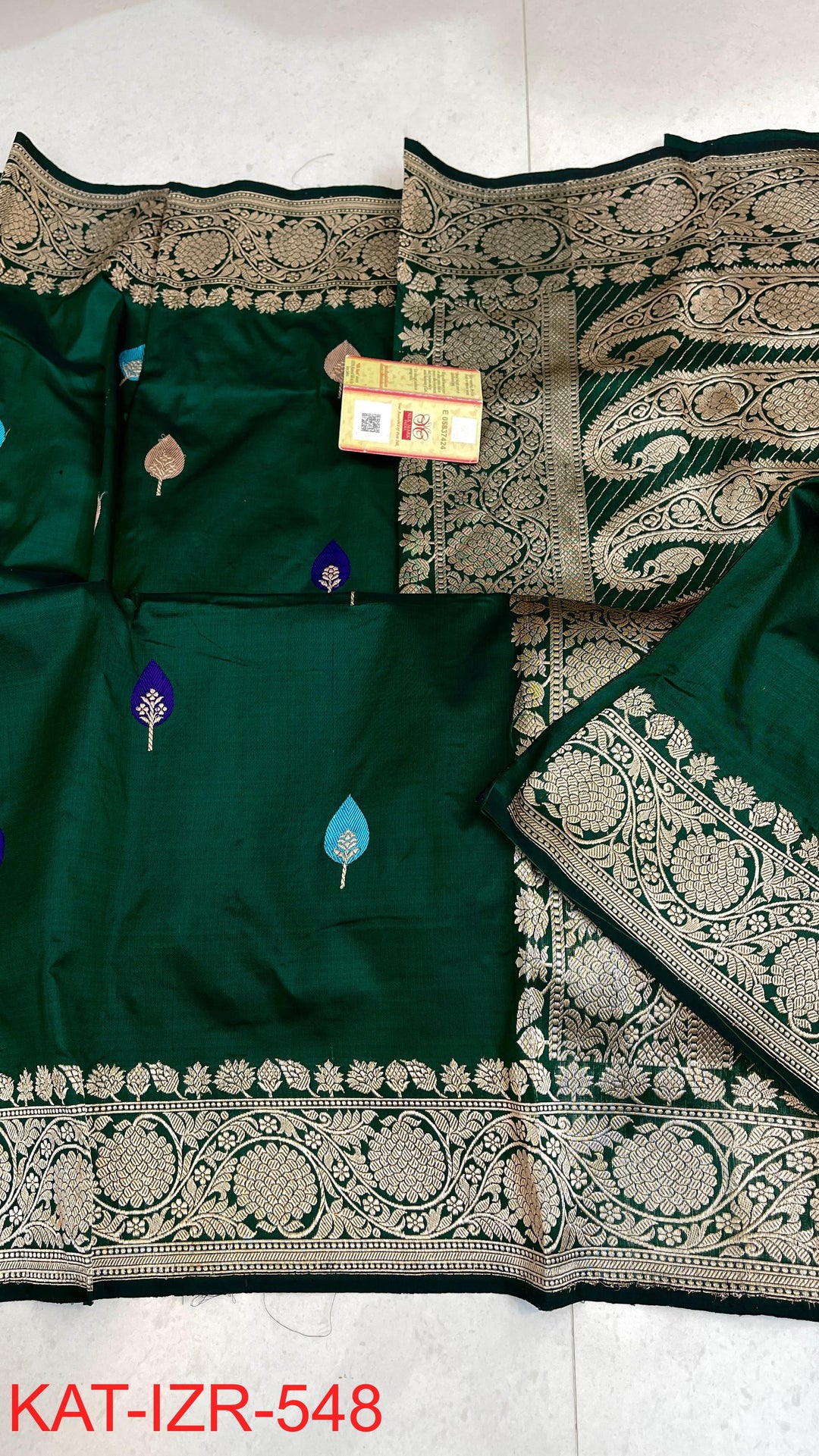 Pure Katan Silk Saree With Antique Zari Work Saree.