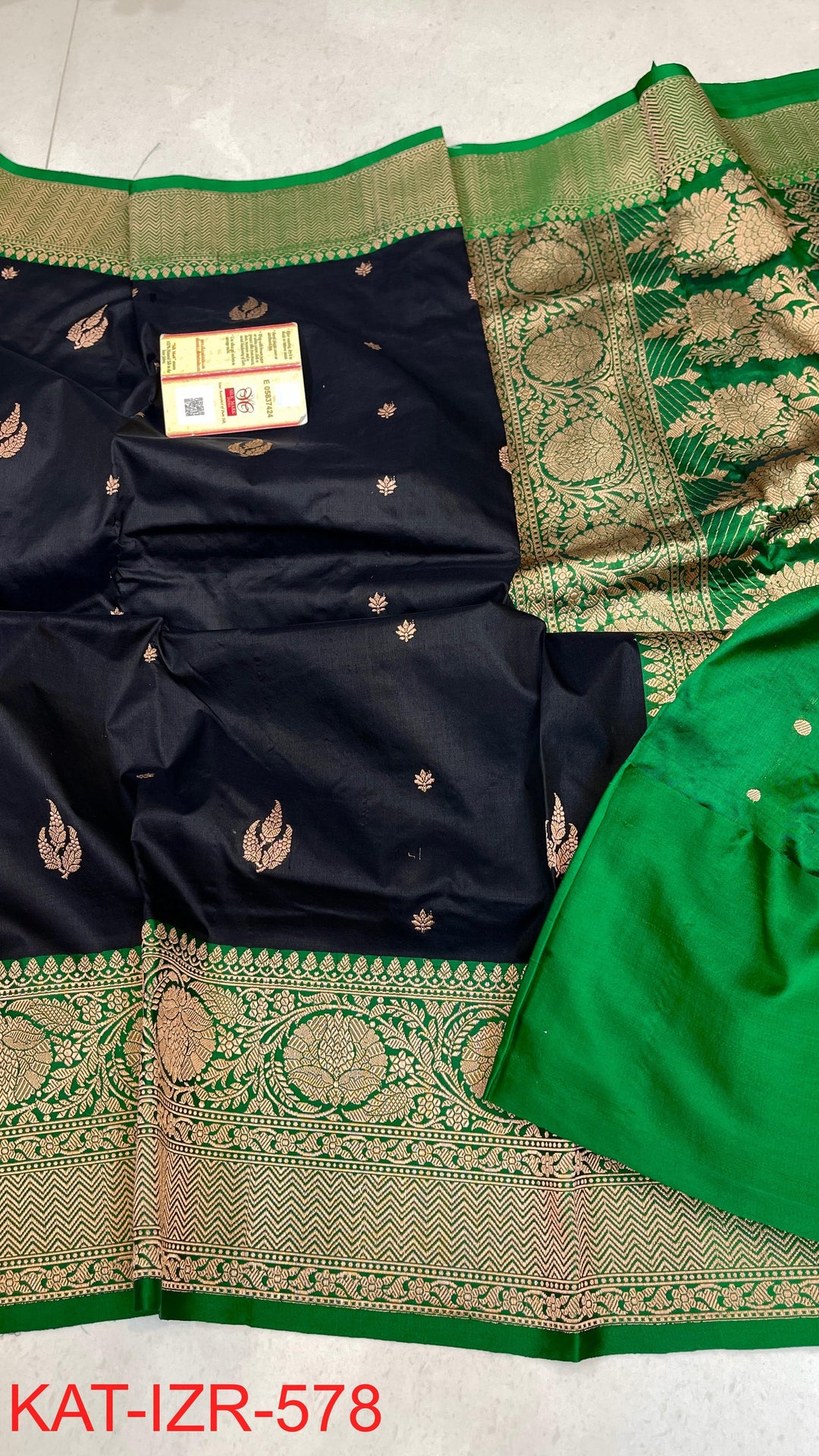 Pure Katan Silk Saree With Antique Zari Work Saree.