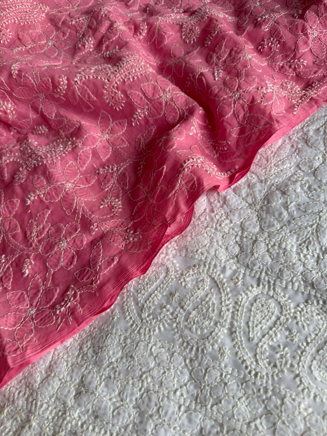 Pure Cotton Chikankari Hand Work 2 pc Unstitched suit