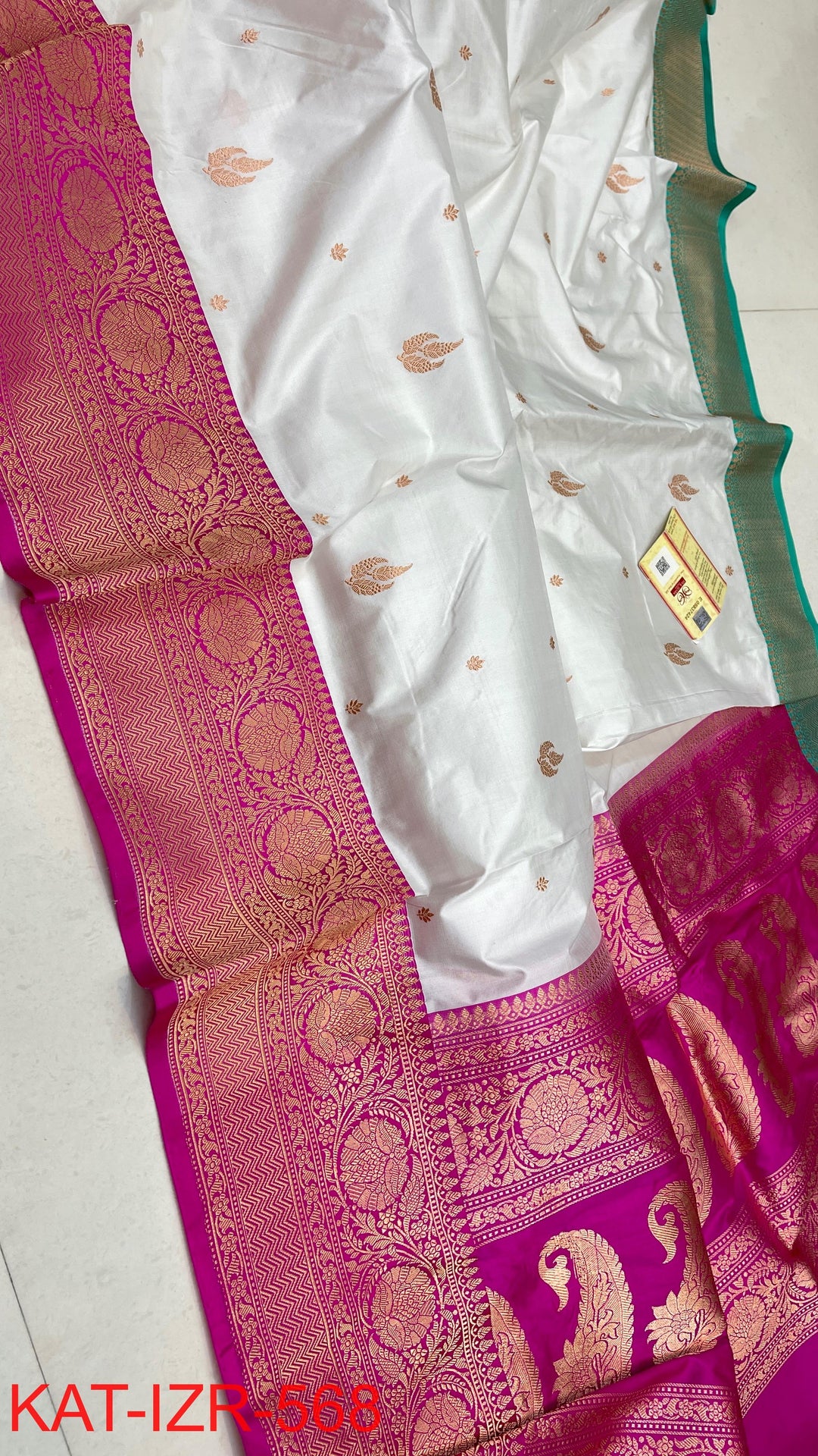 Pure Katan Silk Saree With Antique Zari Work Saree .