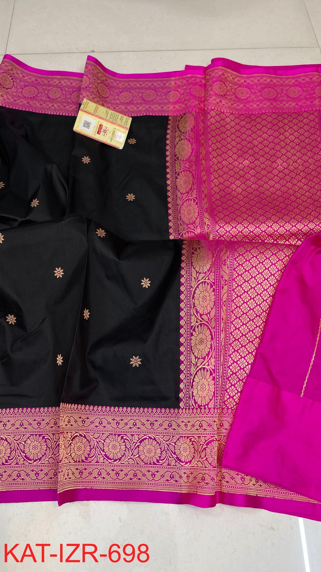 Pure Katan Silk Saree With Antique Zari Work Saree .