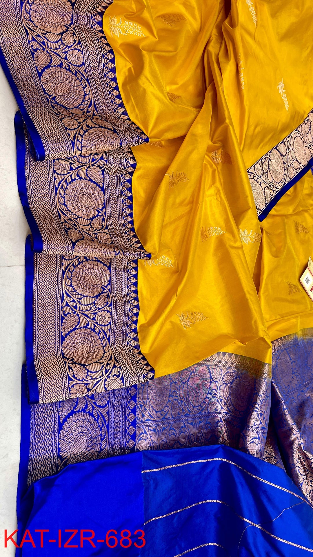 Pure Katan Silk Saree With Antique Zari Work Saree .