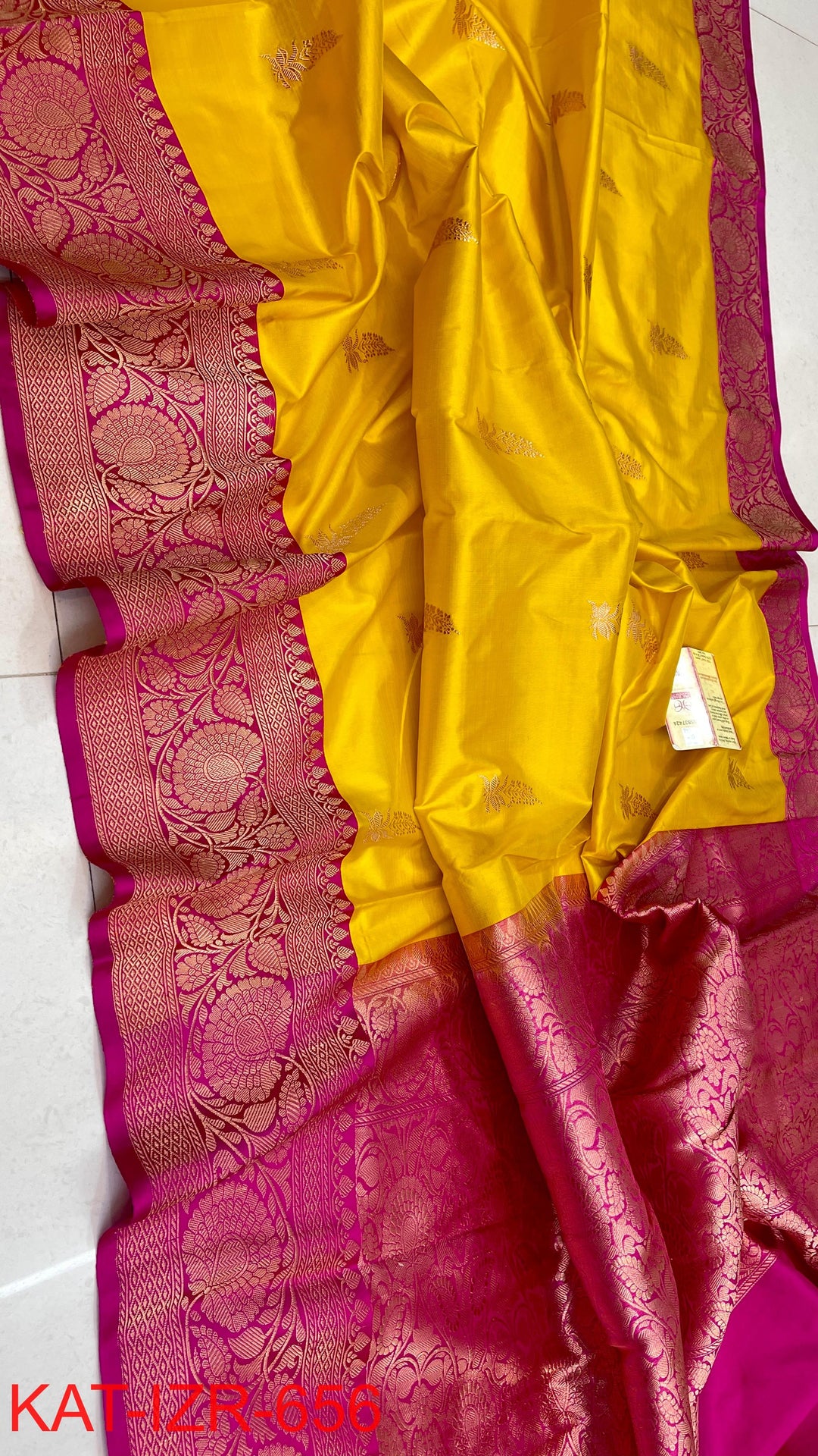 Pure Katan Silk Saree With Antique Zari Work Saree .