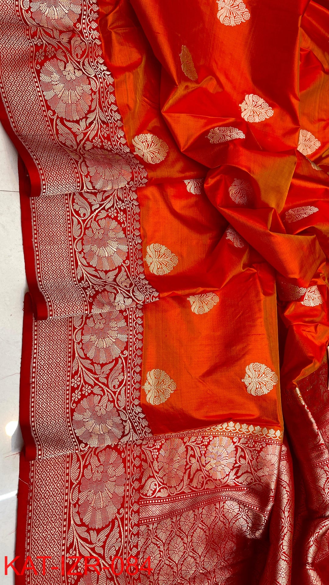 Pure Katan Silk Saree With Antique Zari Work Saree .