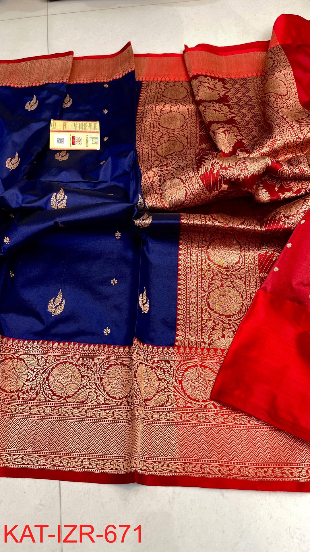Pure Katan Silk Saree With Antique Zari Work Saree .