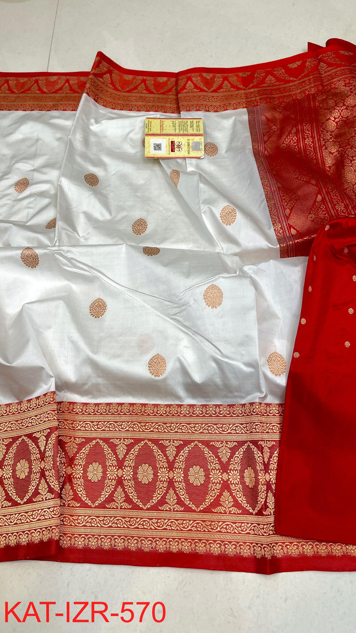 Pure Katan Silk Saree With Antique Zari Work Saree .