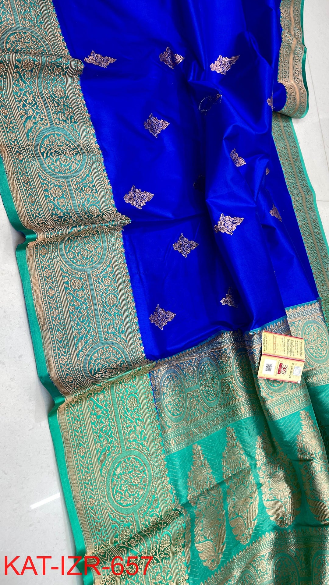 Pure Katan Silk Saree With Antique Zari Work Saree .