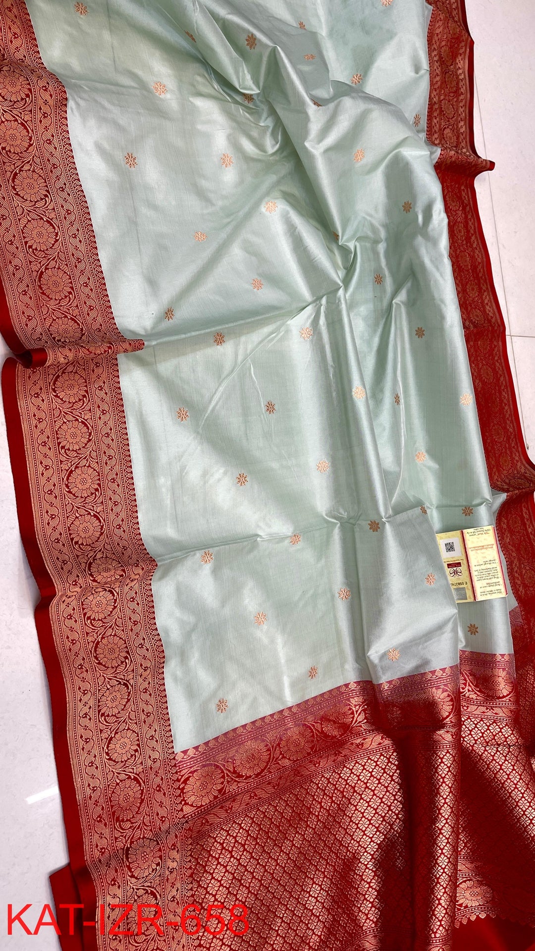 Pure Katan Silk Saree With Antique Zari Work Saree .