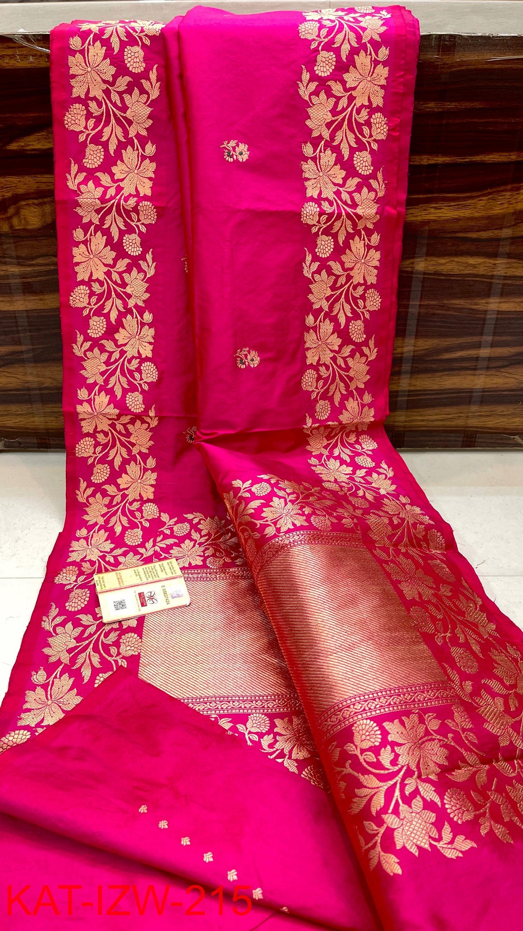 Pure Katan Silk Saree With Antique Zari Work Saree .