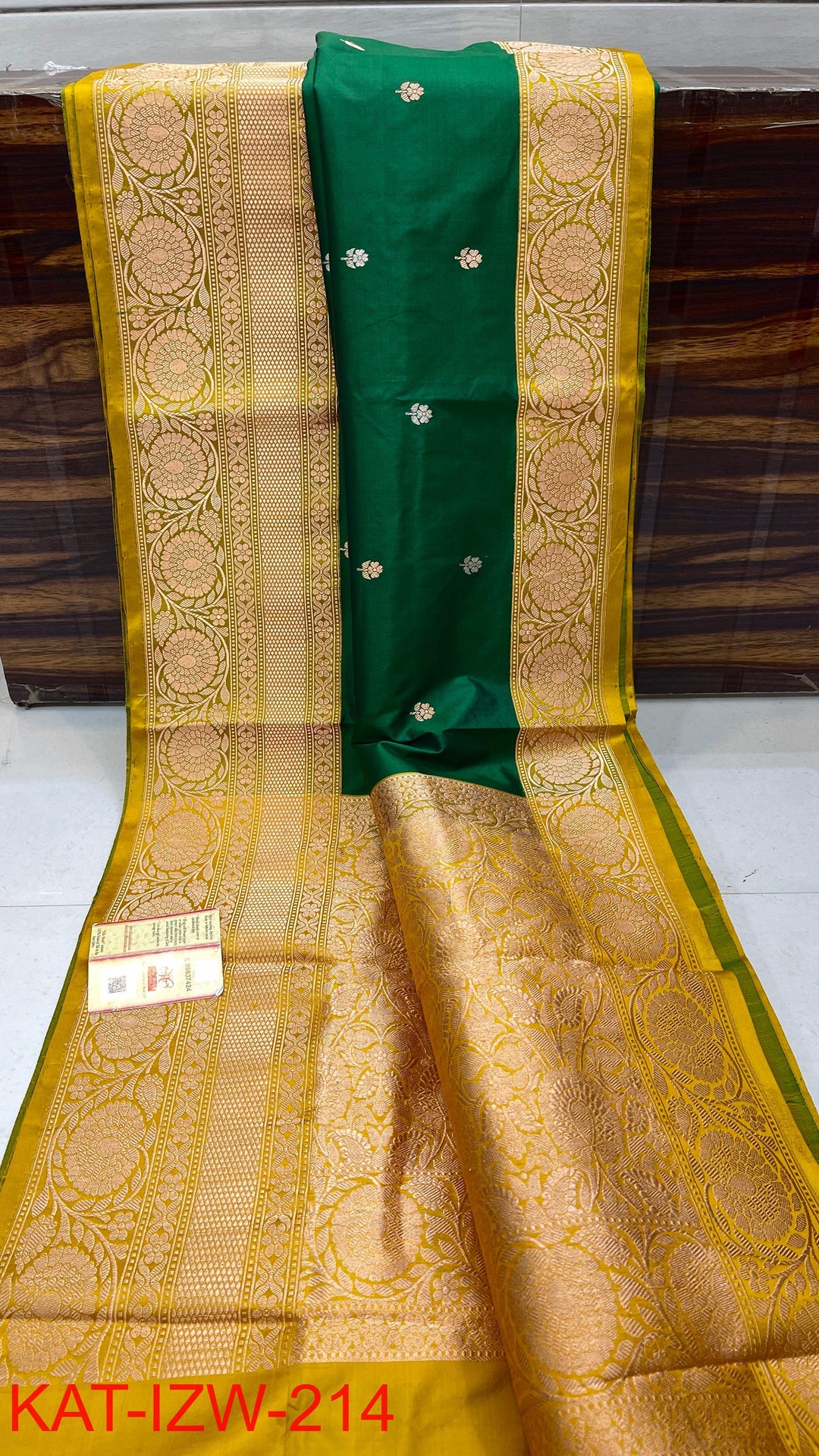 Pure Katan Silk Saree With Antique Zari Work Saree .