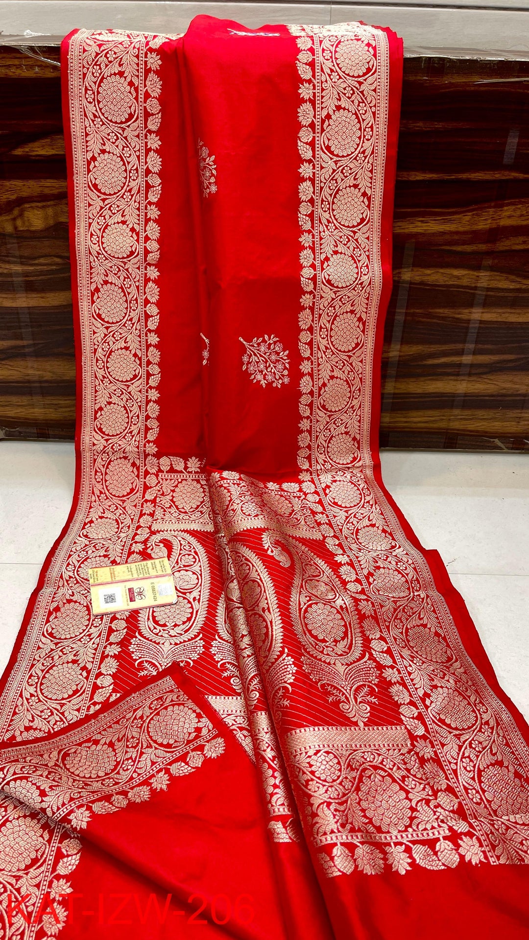 Pure Katan Silk Saree With Antique Zari Work Saree .