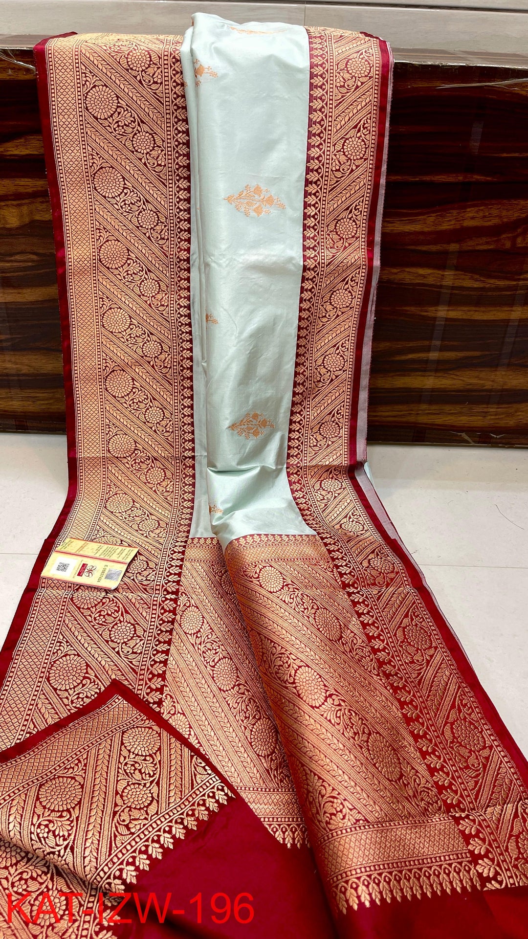 Pure Katan Silk Saree With Antique Zari Work Saree .
