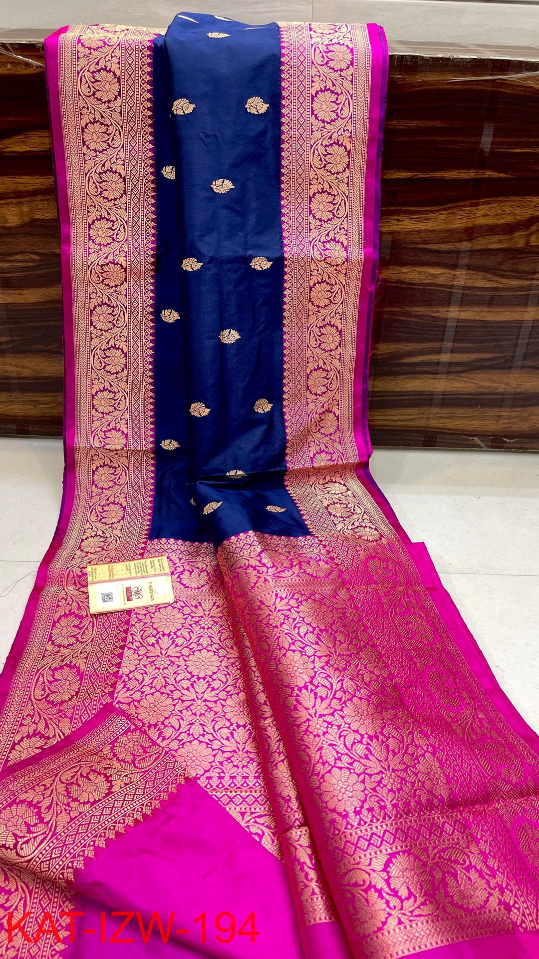 Pure Katan Silk Saree With Antique Zari Work Saree .