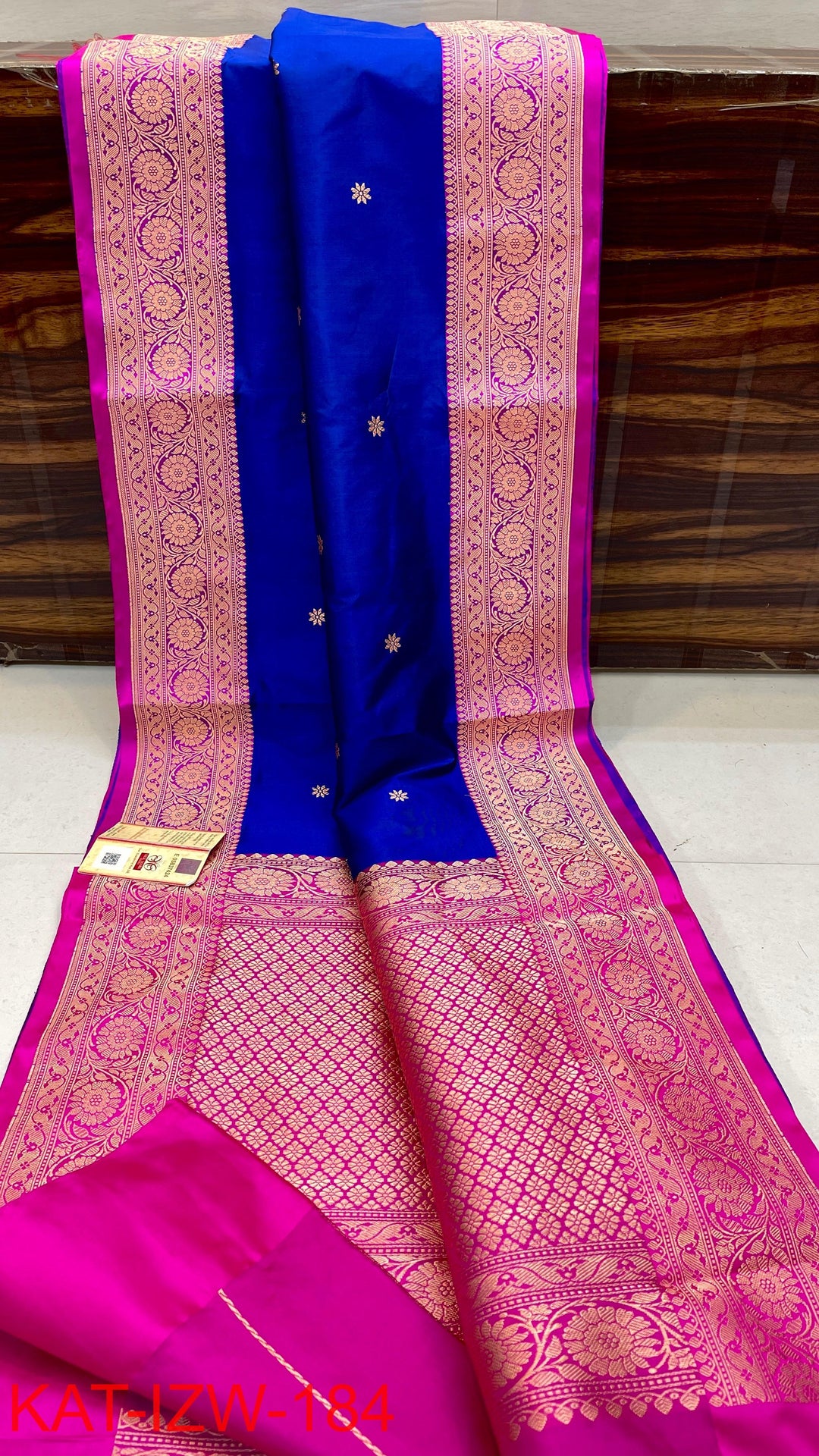 Pure Katan Silk Saree With Antique Zari Work Saree .