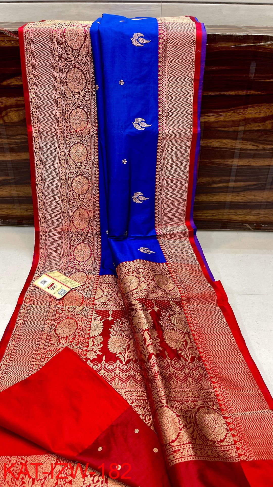 Pure Katan Silk Saree With Antique Zari Work Saree .