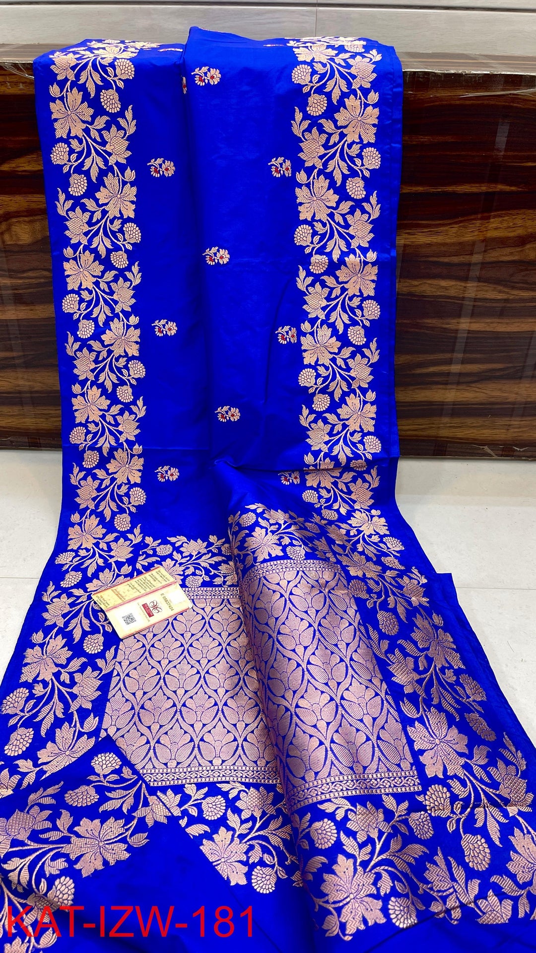Pure Katan Silk Saree With Antique Zari Work Saree .