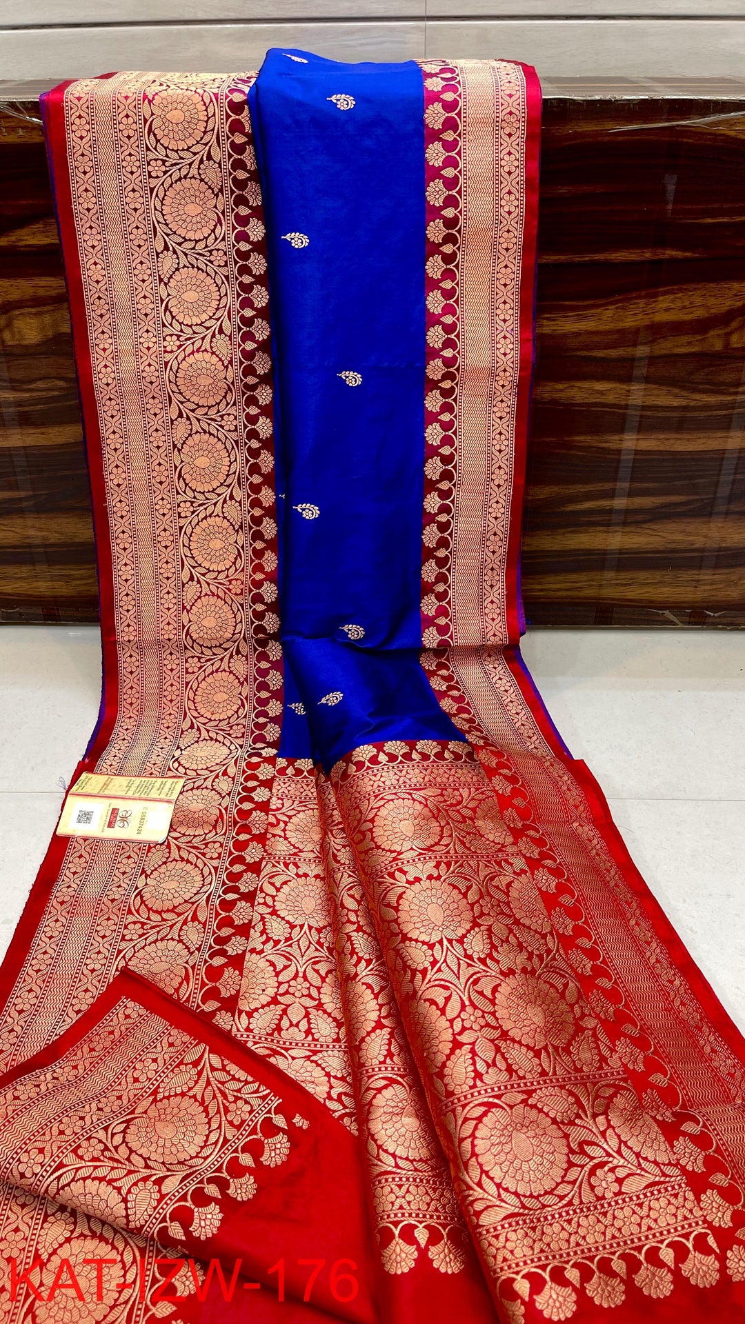 Pure Katan Silk Saree With Antique Zari Work Saree .