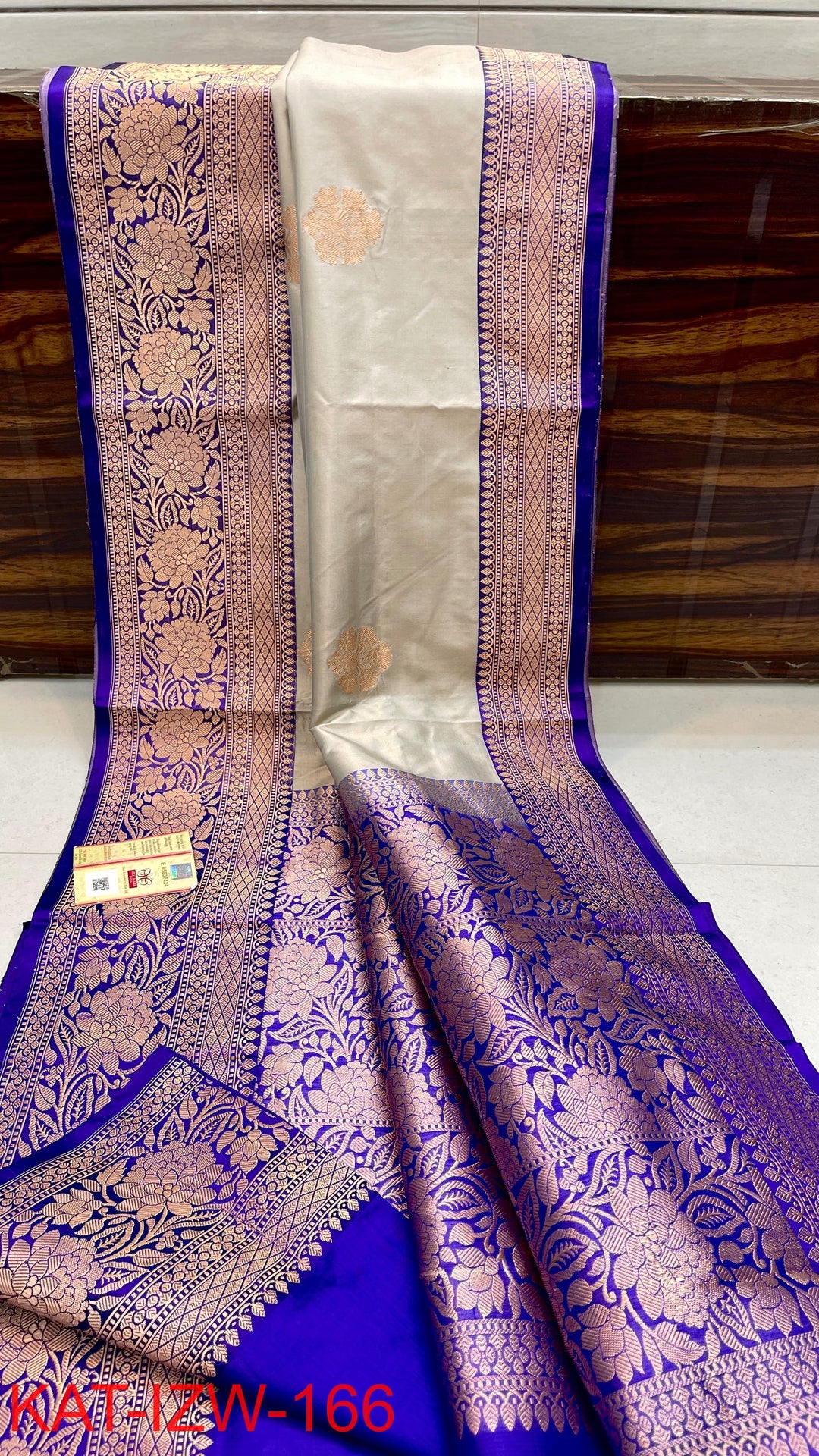 Pure Katan Silk Saree With Antique Zari Work Saree .