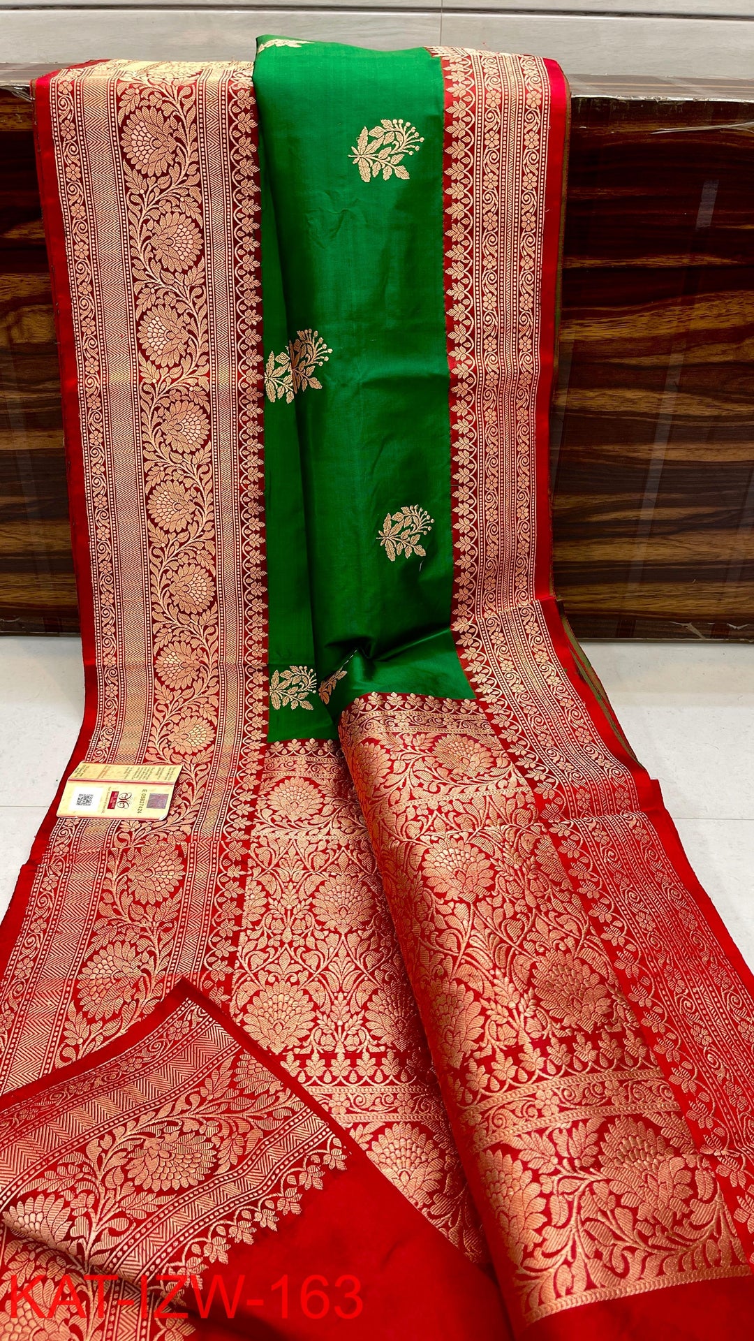 Pure Katan Silk Saree With Antique Zari Work Saree .