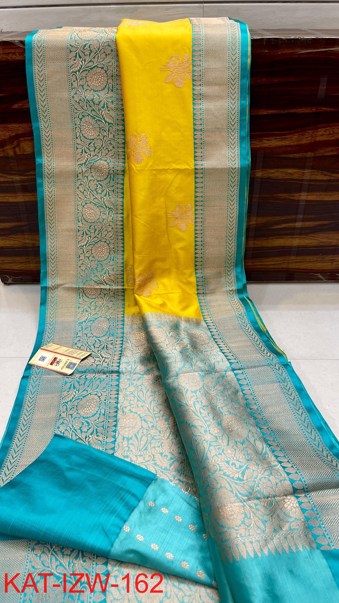 Pure Katan Silk Saree With Antique Zari Work Saree .
