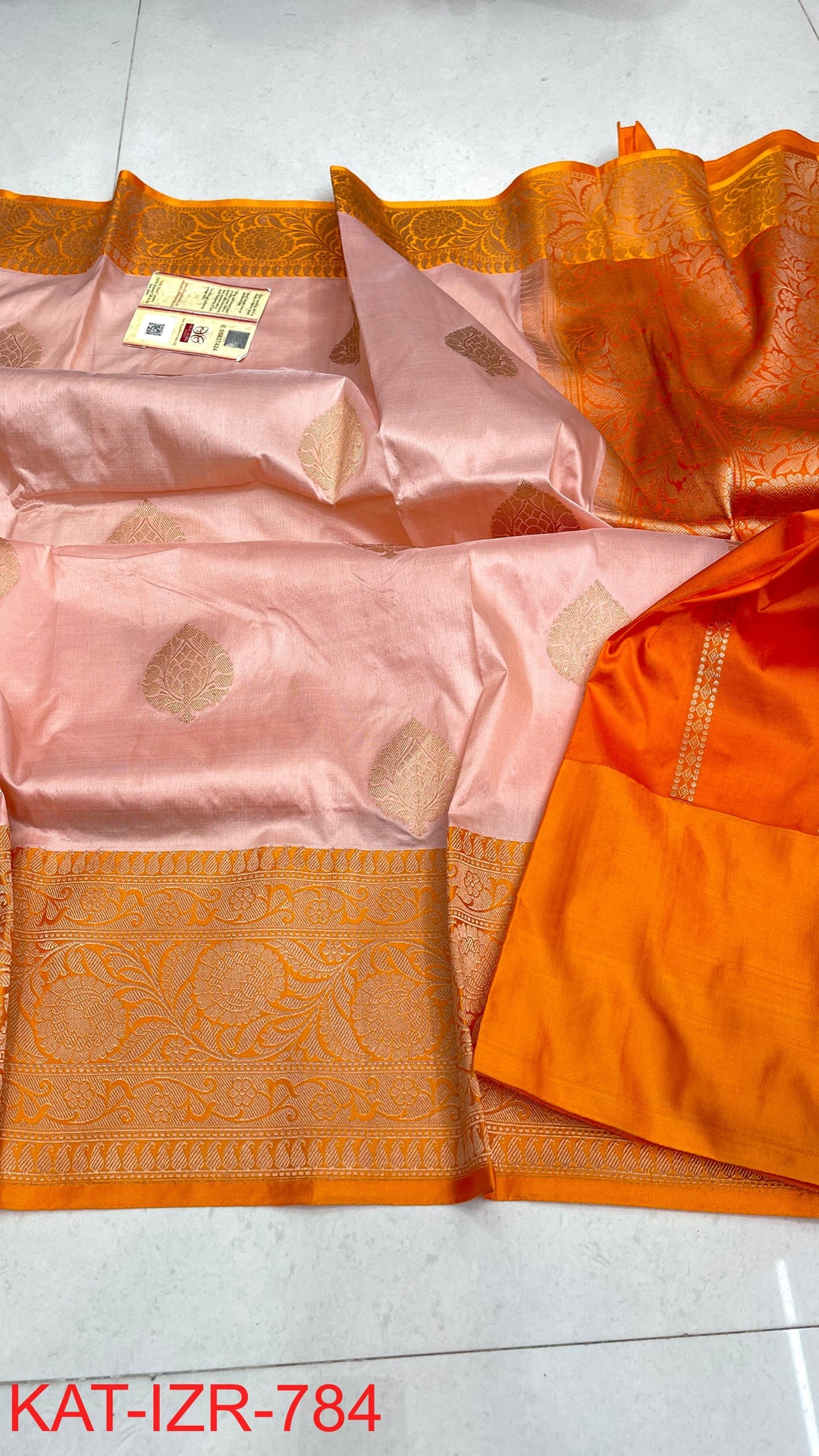 Pure Katan Silk Saree With Antique Zari Work Saree .