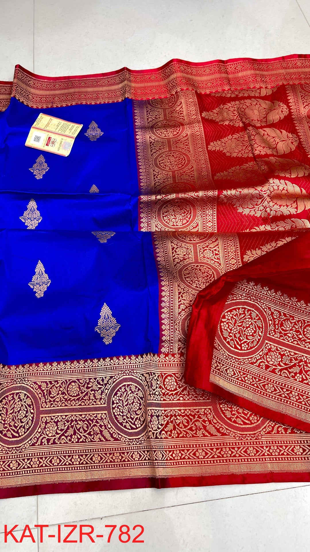Pure Katan Silk Saree With Antique Zari Work Saree .