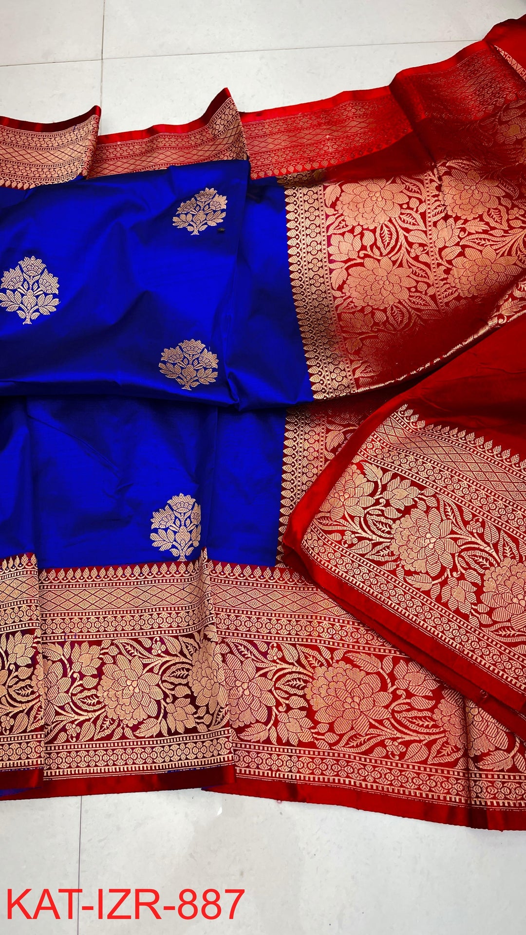 Pure Katan Silk Saree With Antique Zari Work Saree .