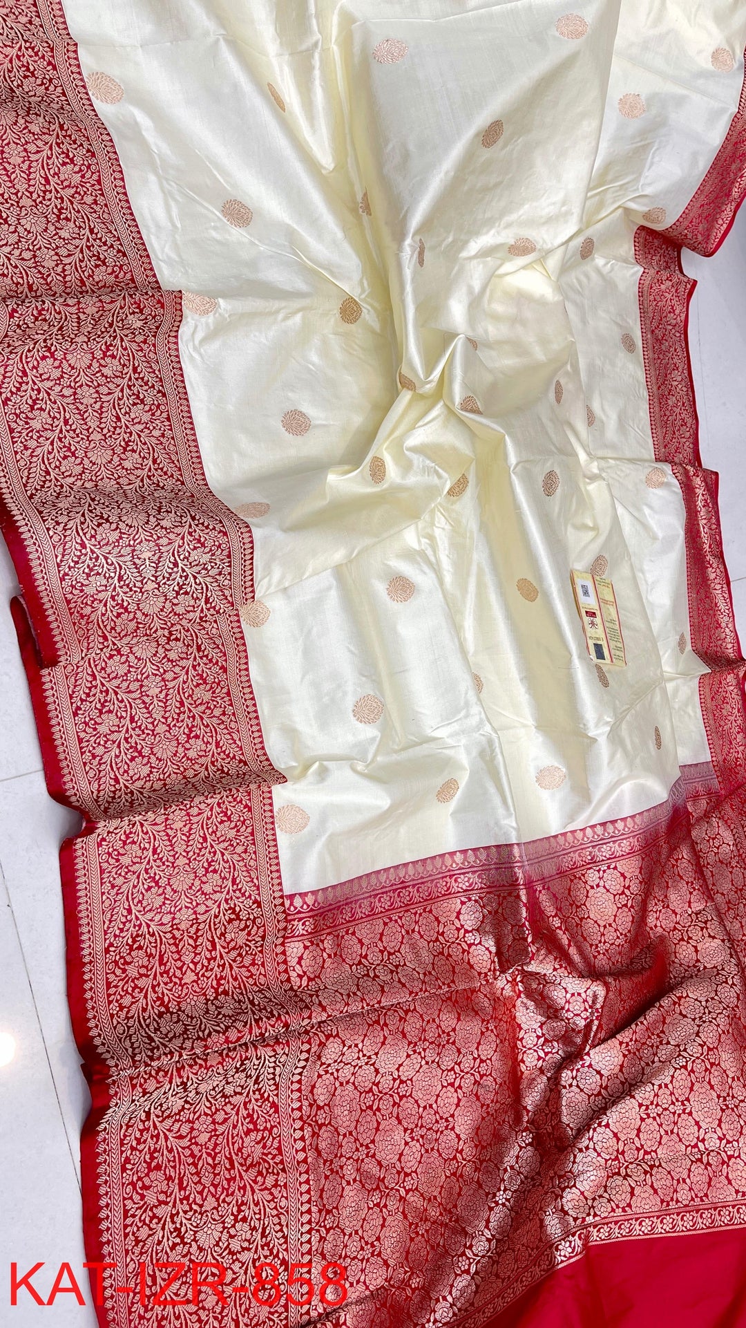 Pure Katan Silk Saree With Antique Zari Work Saree .