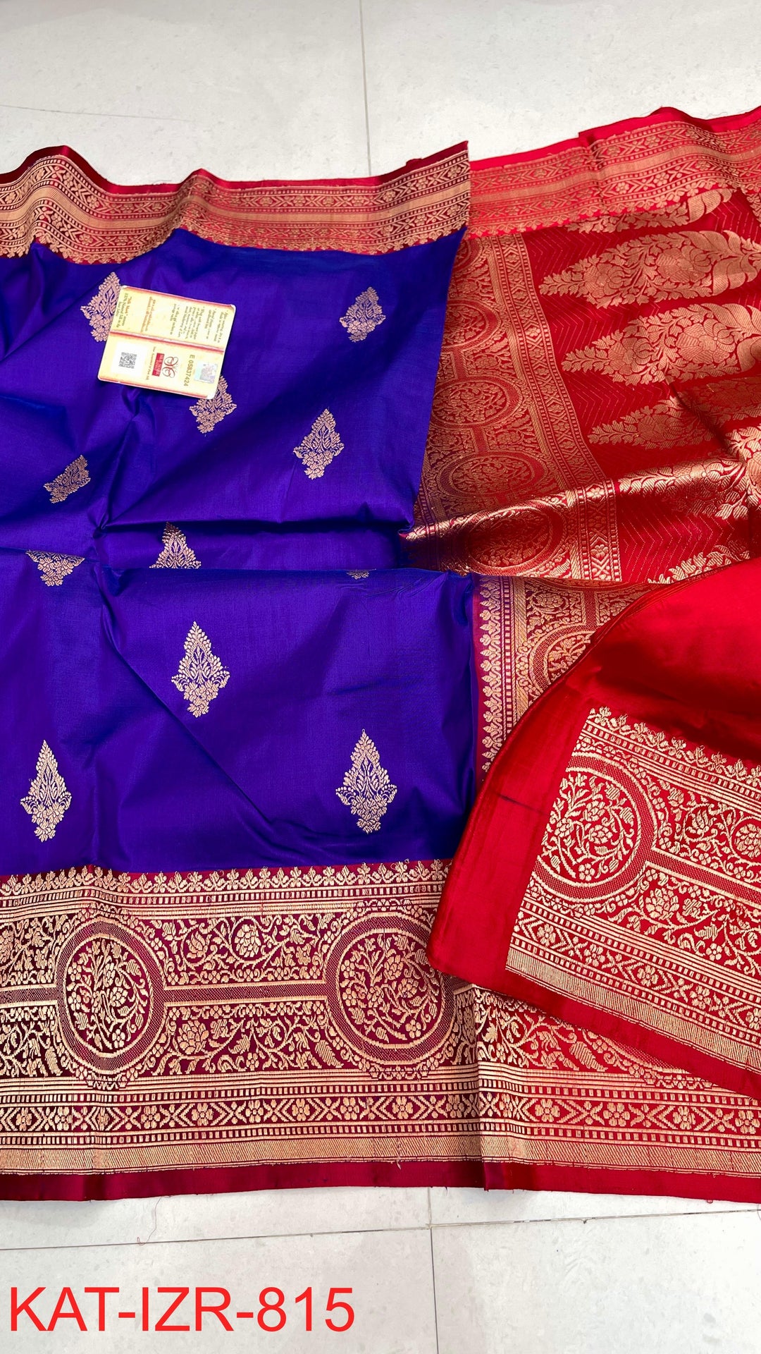 Pure Katan Silk Saree With Antique Zari Work Saree .