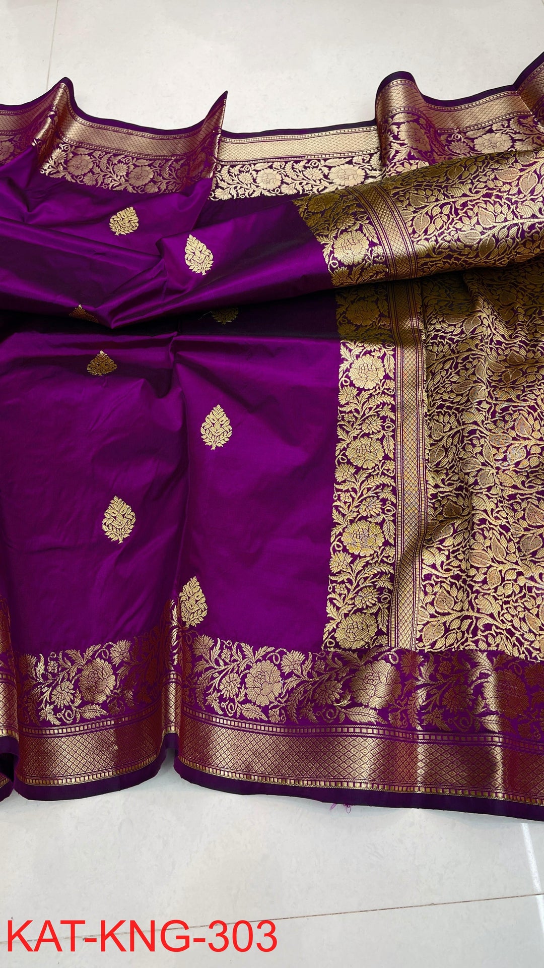 Pure Handloom kanjivaram Katan Silk saree.