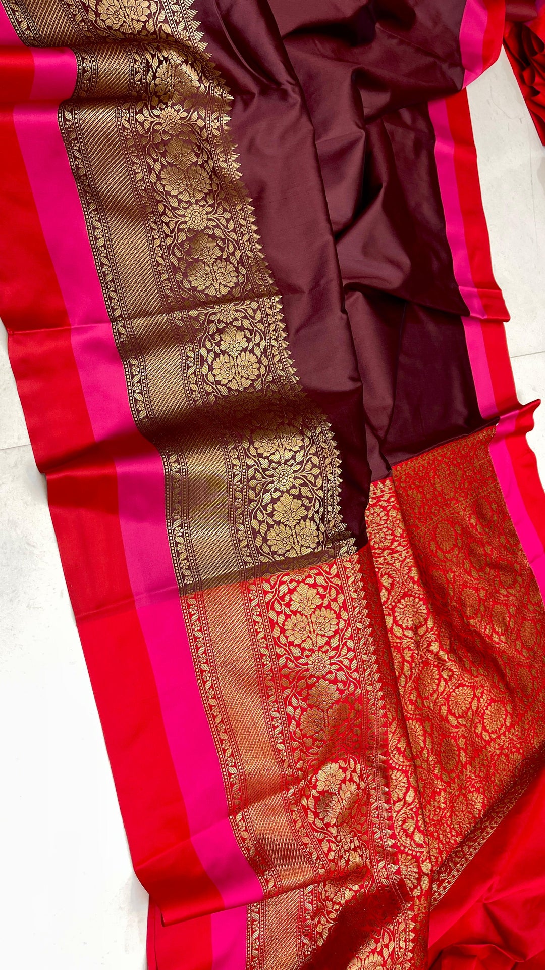 Premium Banarasi Soft Silk Saree With Zari weaved Border