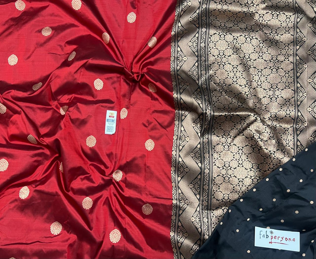 Pure Katan Silk Saree With Antique Zari Work Saree