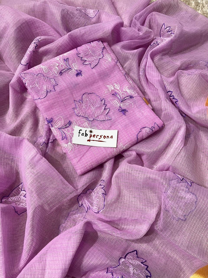 Kota Doriya Embroidery  Work Unstitched Suit