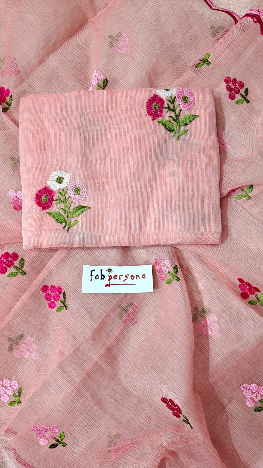 Kota Doriya Embroidery work Unstitched Suit