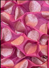 Pure Banarasi Resham Chanderi SilK Unstitched Suit With Resham Chandrei Dupatta.