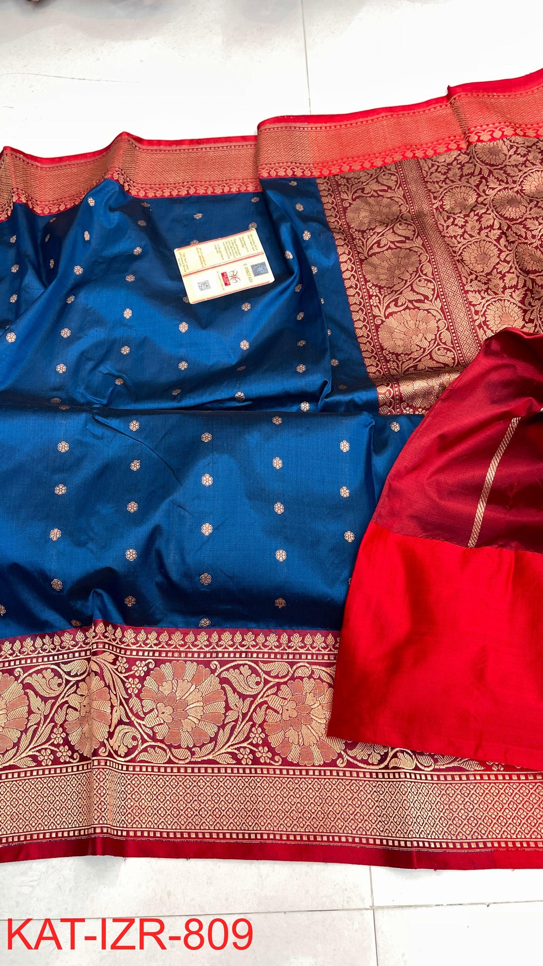 Pure Katan Silk Saree With Antique Zari Work Saree