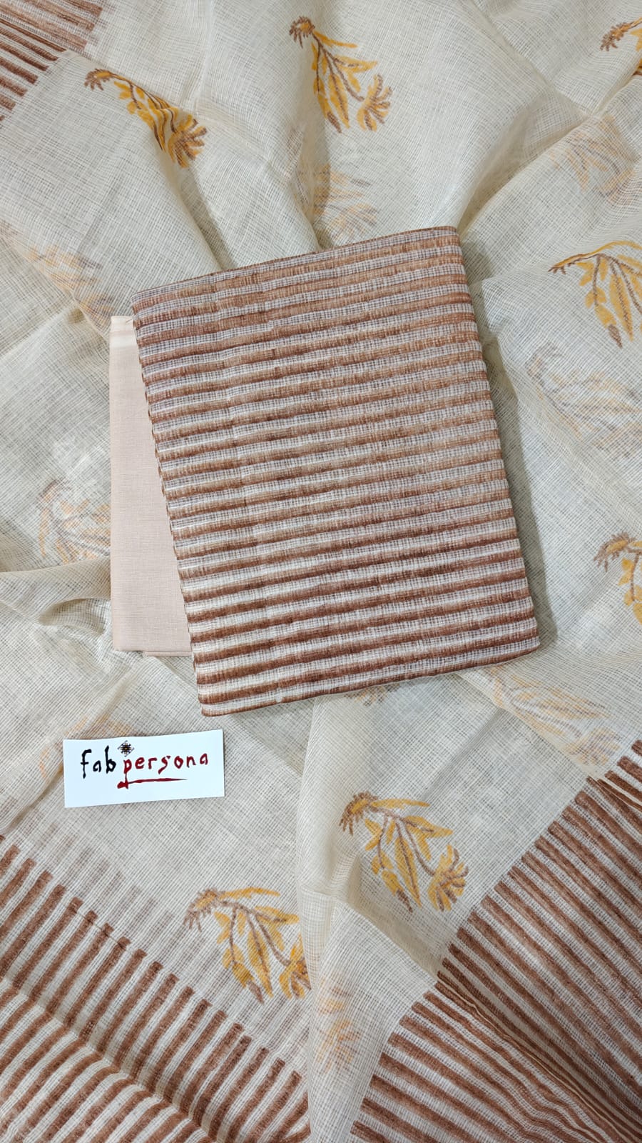 Pure Kota Doriya lehariya Print Unstitched Suit With Dupatta