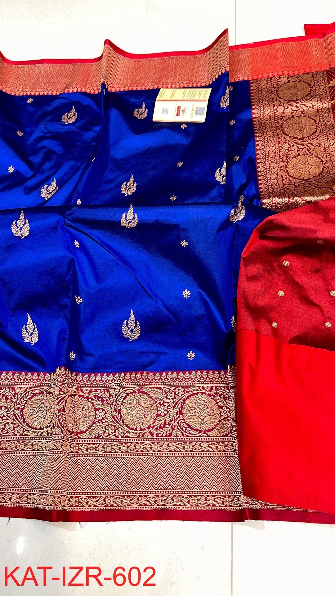 Pure Katan Silk Saree With Antique Zari Work Saree