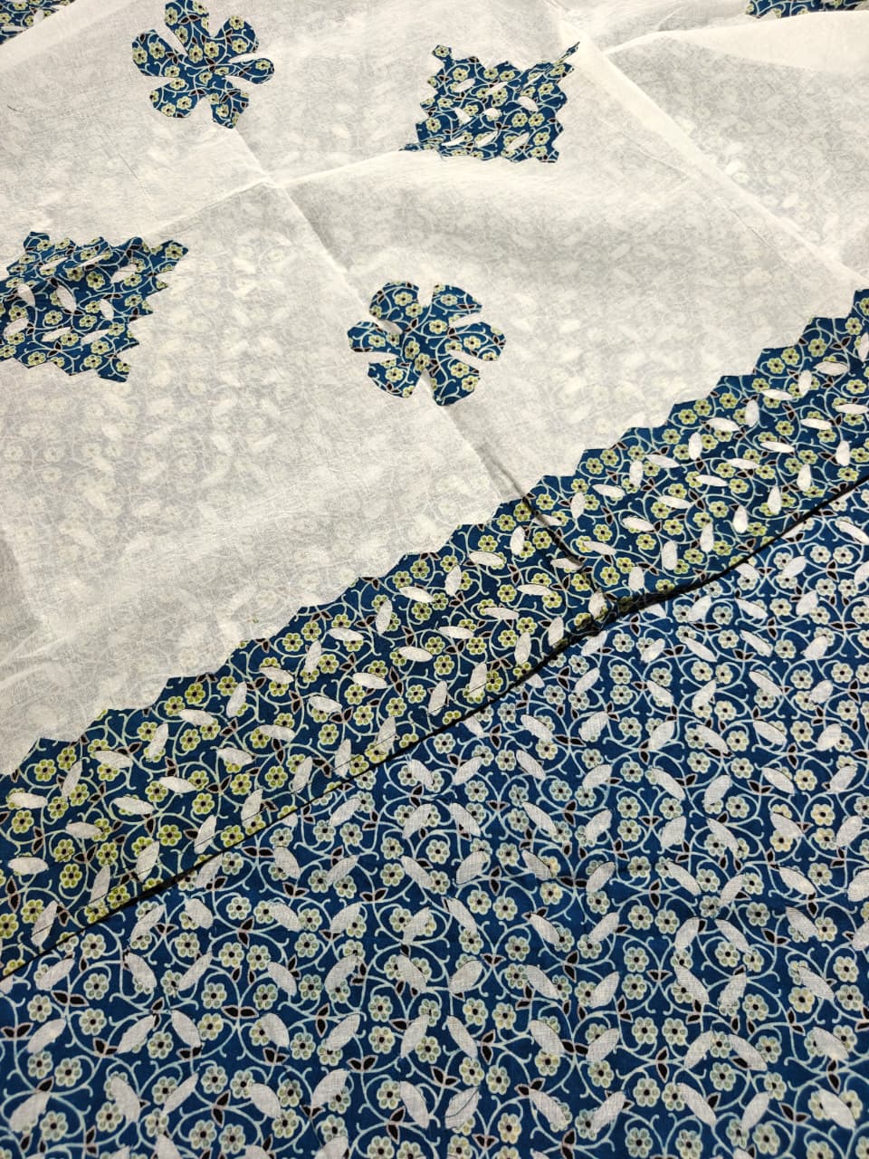 Pure Cotton Ajrakh Print  Unstitched Suit Without Bottom