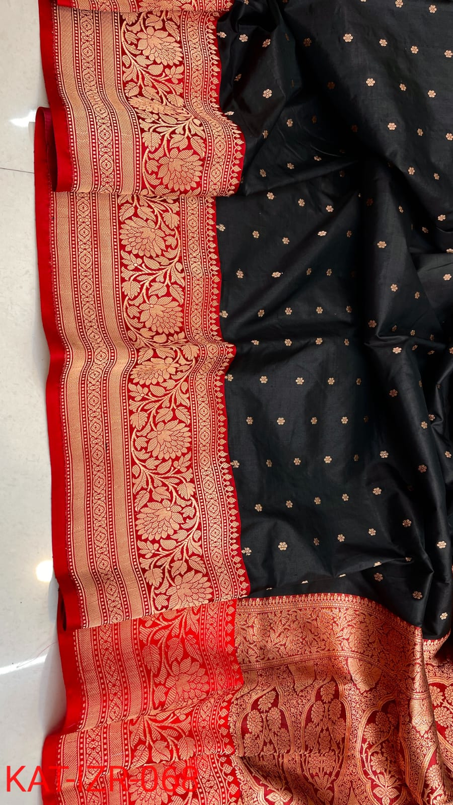 Pure Katan silk Saree with Antique Zari Work Saree.