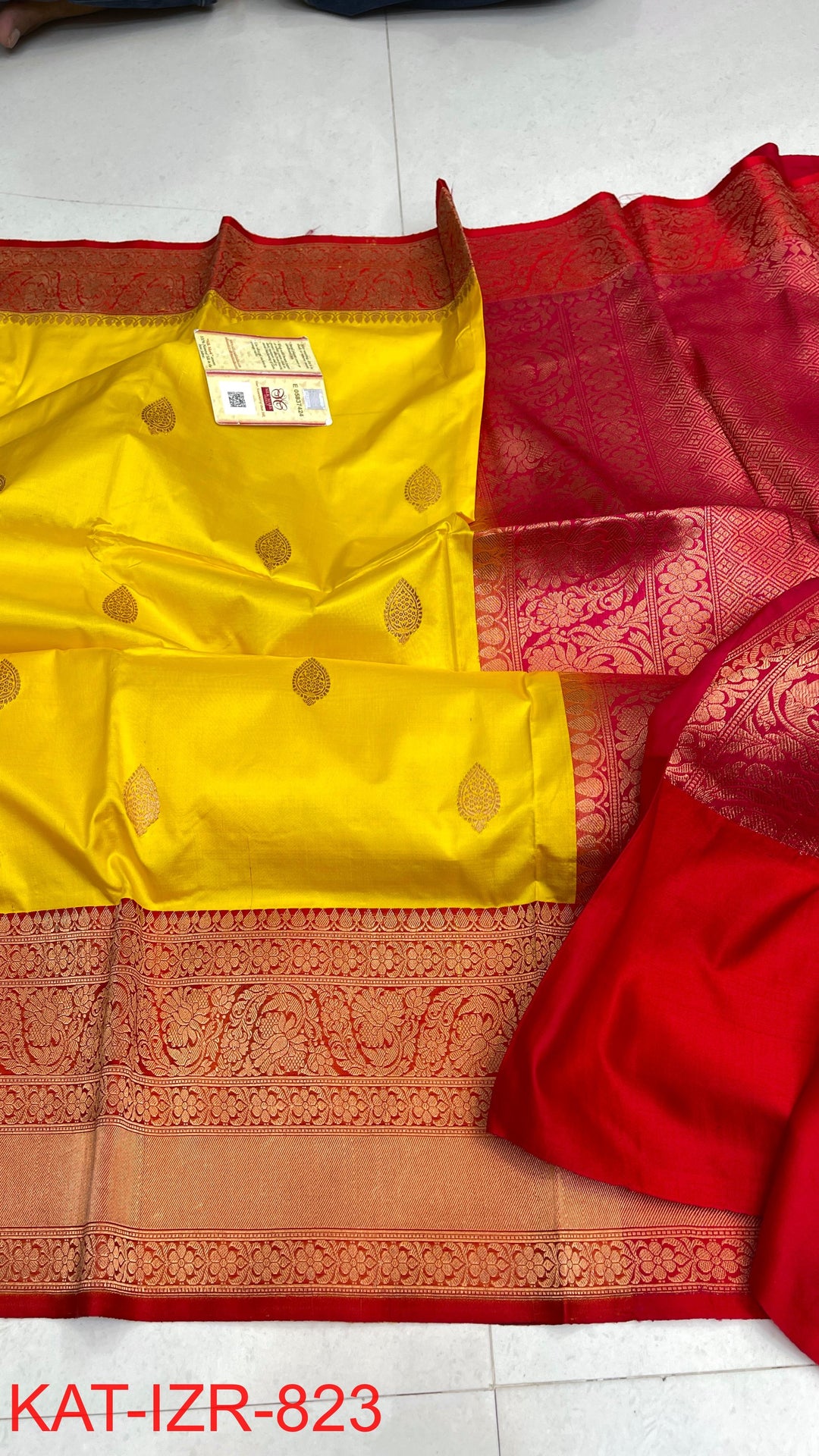 Pure Banarasi  Raw Mango Katan Silk Saree