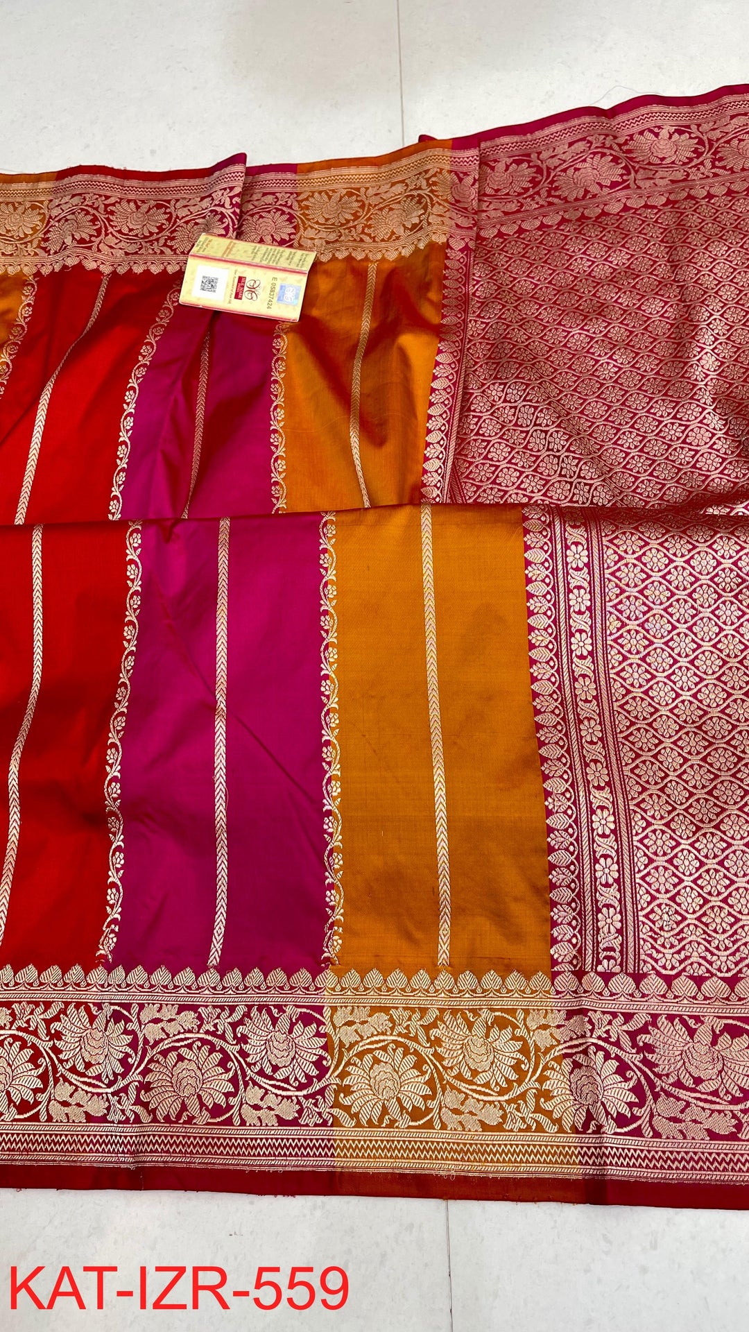 Pure Katan Silk Saree With Antique Zari Work Saree