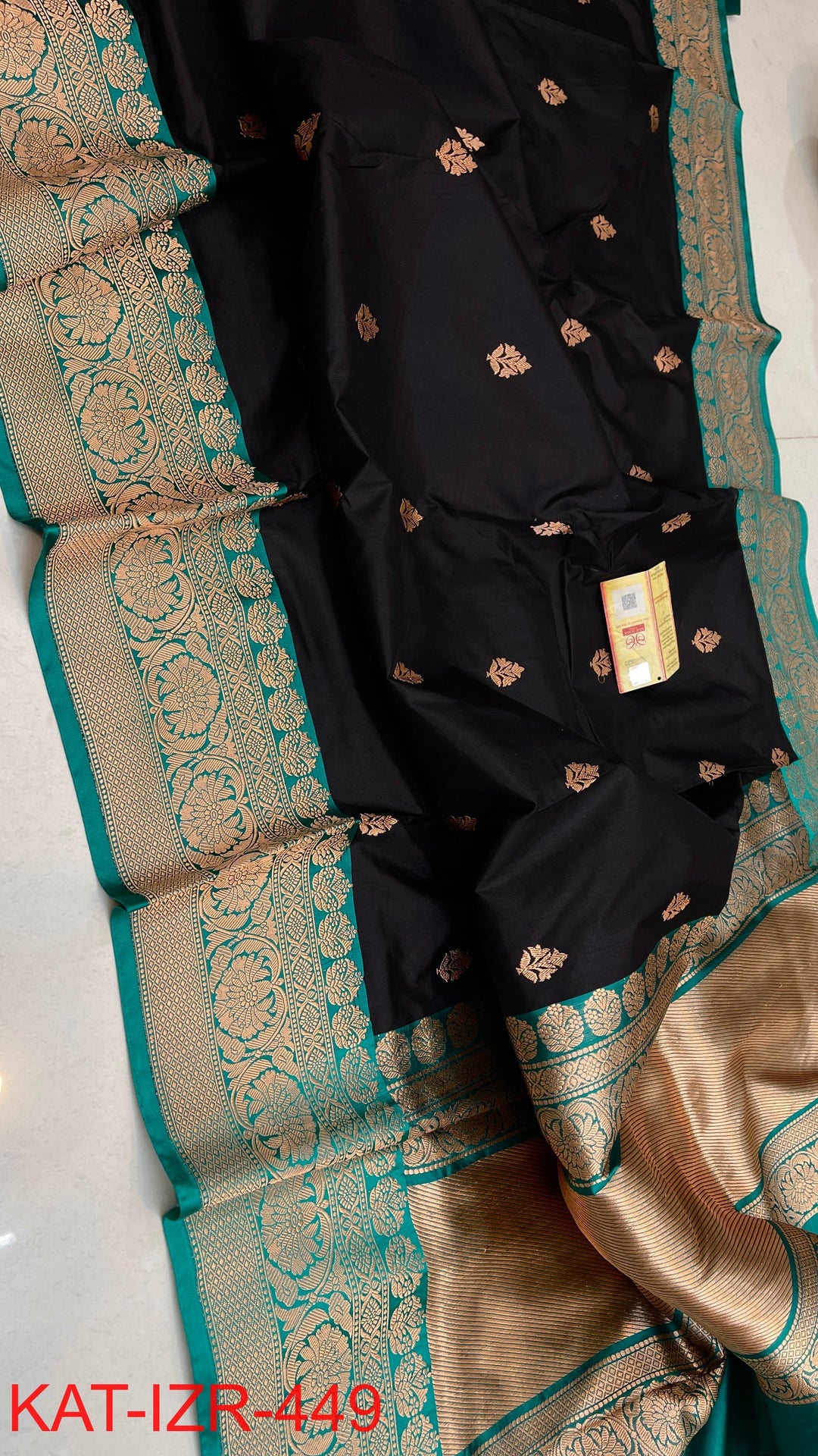Pure Katan Silk Saree With Antique Zari Work Saree.