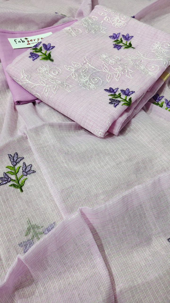 Kota Doriya Embroidery  Work Unstitched Suit